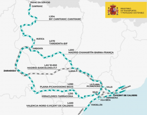 autopista ferroviaria zaragoza barcelona